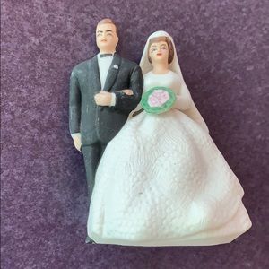 Vintage porcelain bride and groom